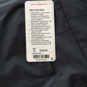 Lululemon ABC pant slim 32 lululemon men’s